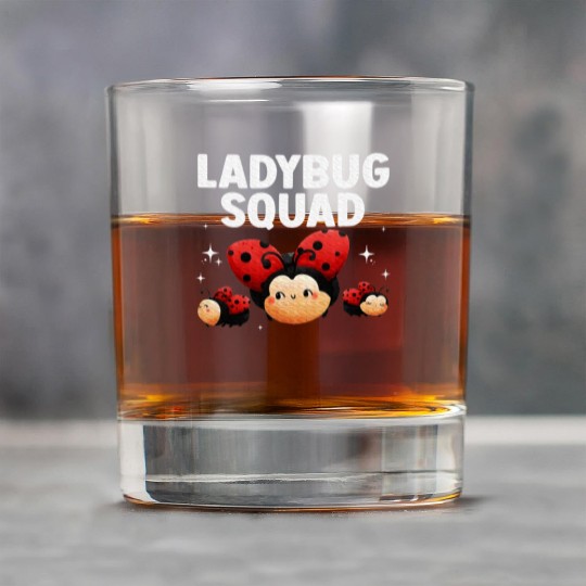 Cute Ladybug Squad Art Insect Ladybug Lover Rock Glasses