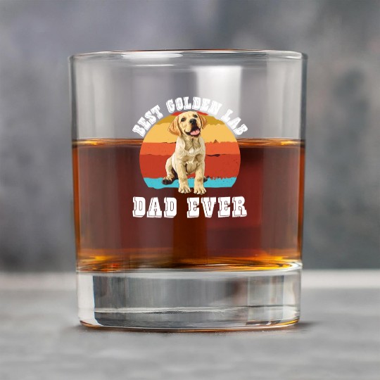 Golden Labrador BEST GOLDEN LAB DAD EVER Men Rock Glasses