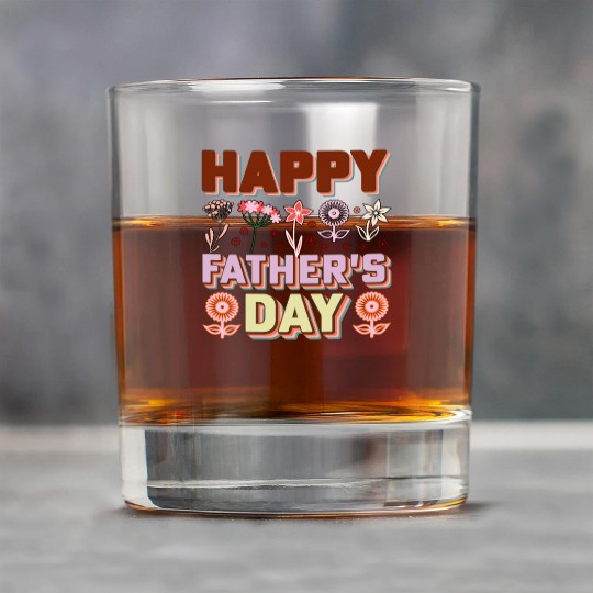 Happy Father's Day Card with Text Rock Glasses