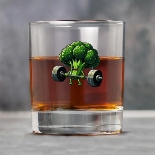 Deadlift Broccoli Gym Fitness Motivation Rock Glasses