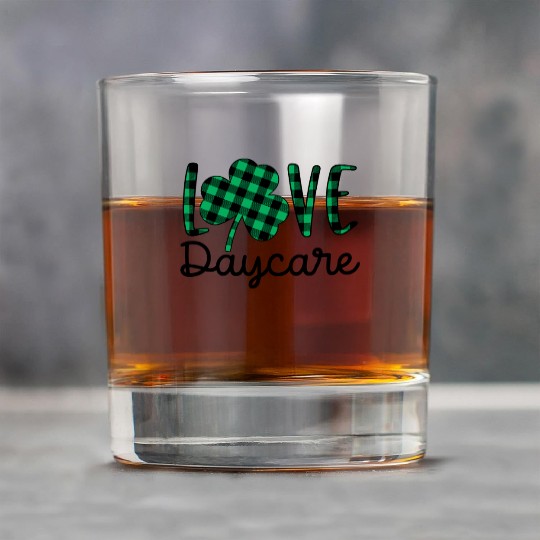 St Patricks Day Daycare Teacher Plaid Shamrock Rock Glasses