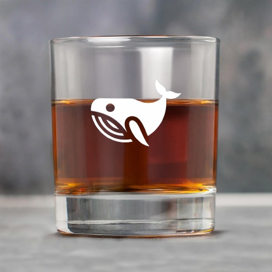 whale in the sea Rock Glasses