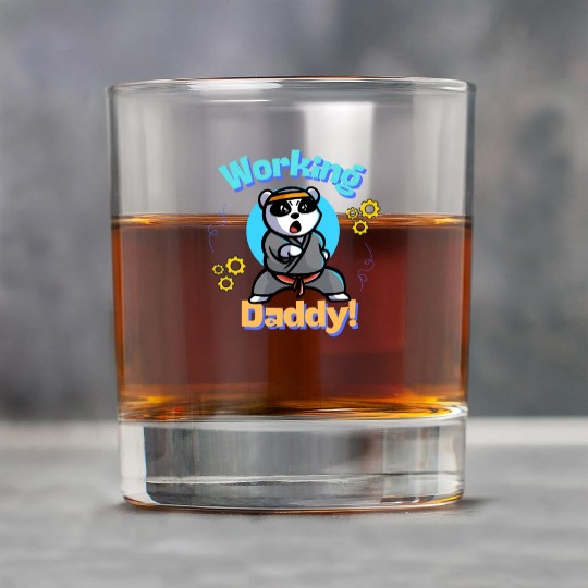 Working dad, happy father's day, FATHER'S DAY Rock Glasses
