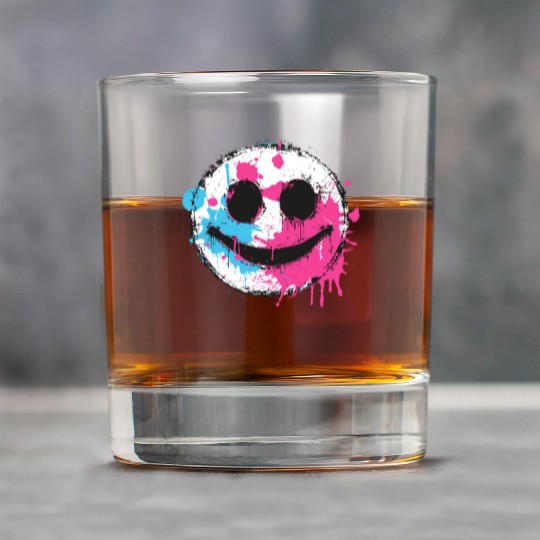 Graffiti Smiley Face - Urban Street Art Rock Glasses