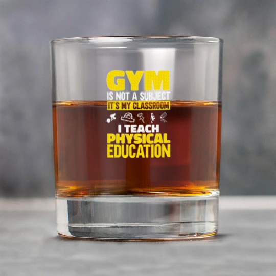 PE Teacher I Teach Physical Education Teacher Rock Glasses