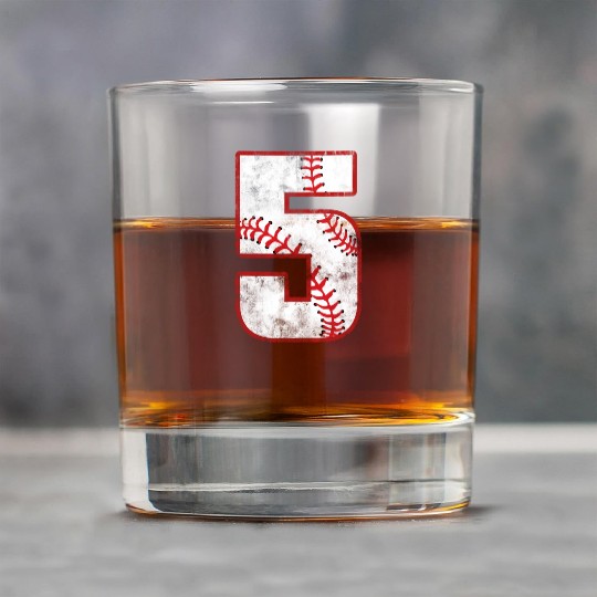 "Vintage 5: Baseball Classic Rock Glasses"