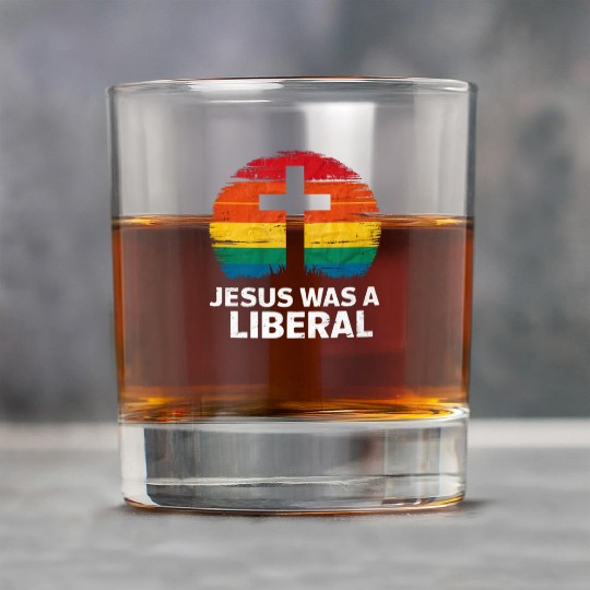 Jesus Was A Liberal Retro Sunset Progressive Rock Glasses
