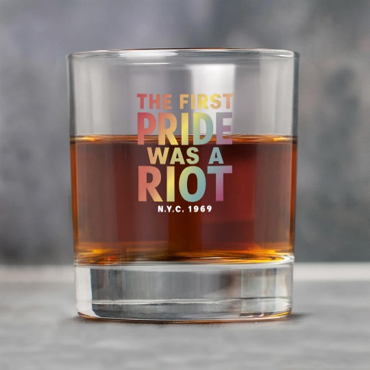 The First Pride Was A Riot LGBT Gay Ally Rainbow Rock Glasses