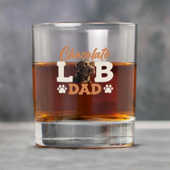 Labrador Owner CHOCOLATE LAB DAD Labrador Dog Rock Glasses