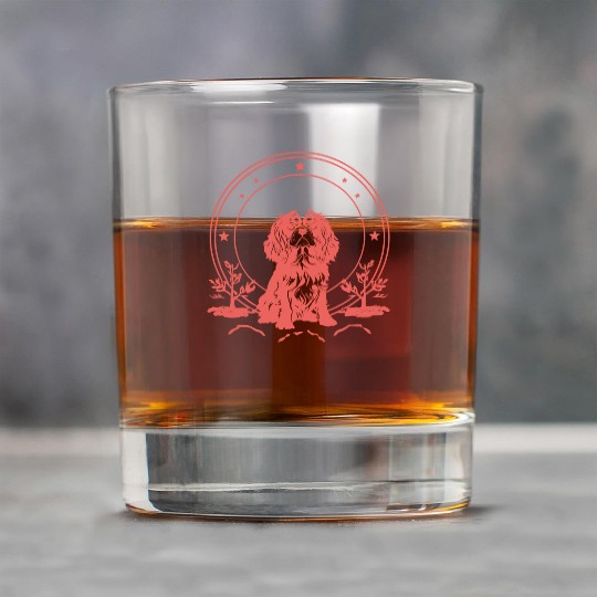 Cavalier King Charles Spaniel Celestial Tarot Card Rock Glasses