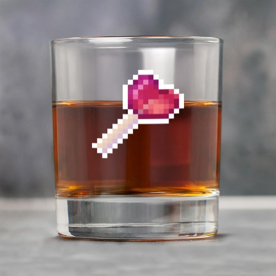 Pixel Art Sprite Cute Heart Lollipop Rock Glasses