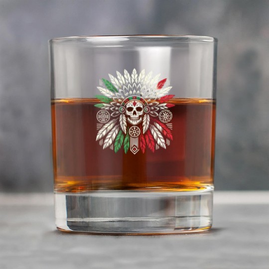 Aztec Warrior Indigenous Mexican Aztec Jaguar Rock Glasses