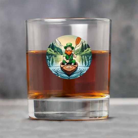 St. Patrick's Day Shamrock St Paddy's Day Kayak Rock Glasses