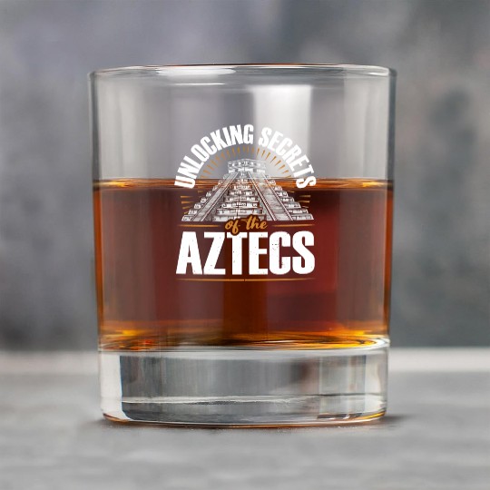 Aztec Pyramid Mayan Indigenous Mexican Aztec Rock Glasses