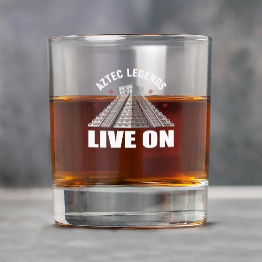 Aztec Pyramid Mayan Indigenous Mexican Aztec Rock Glasses