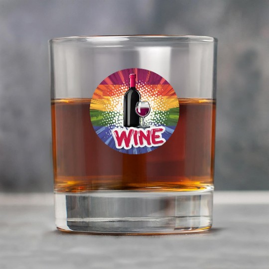 LGBTQ Wine Rock Glasses
