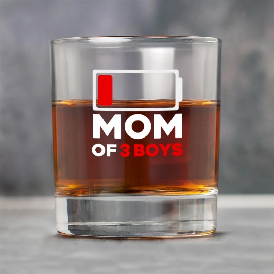 Tired Mom Of 3 Boys Low Battery Rock Glasses