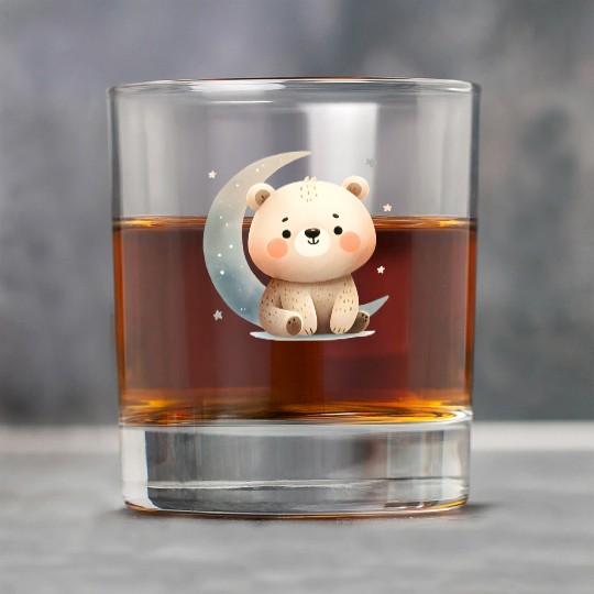 Little bear on the moon Rock Glasses