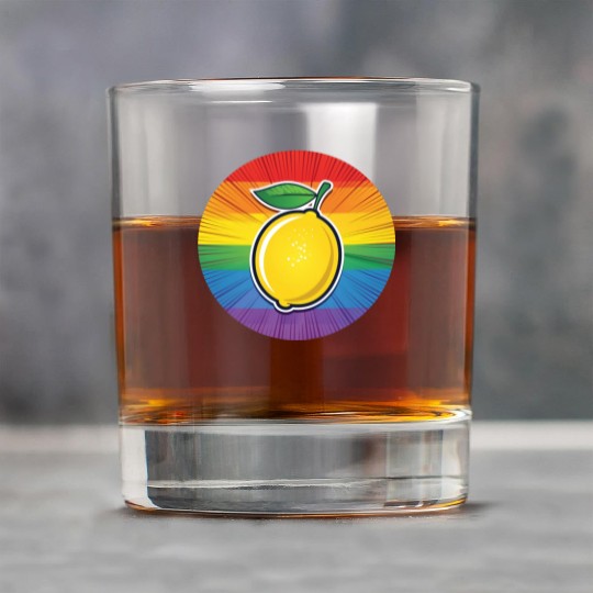 LGBTQ Lemon Rock Glasses