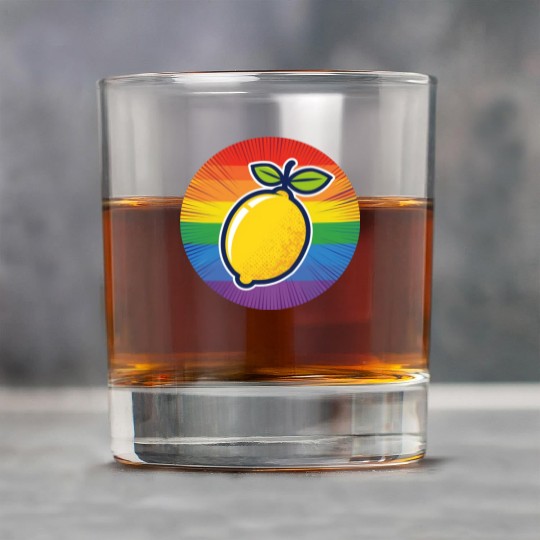 LGBTQ Lemon Rock Glasses