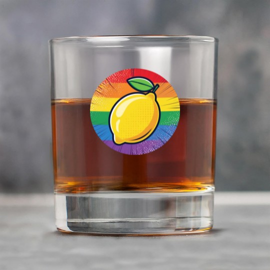 LGBTQ Lemon Rock Glasses