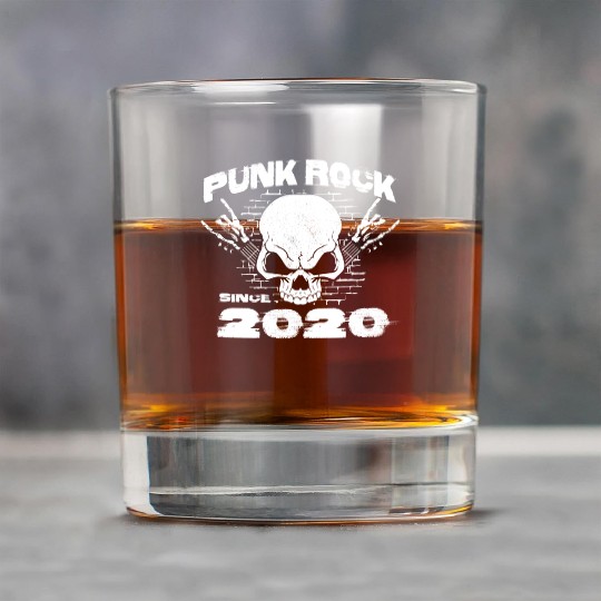 Punk Rock Since 2020 - Skull Rock Hands 4th Rock Glasses