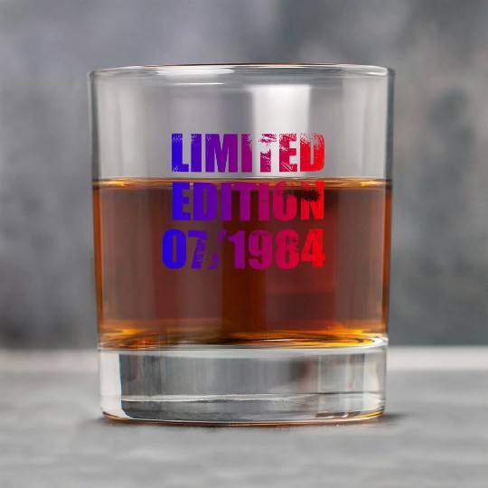 40th birthday Limited Edition 07/1984 Rock Glasses