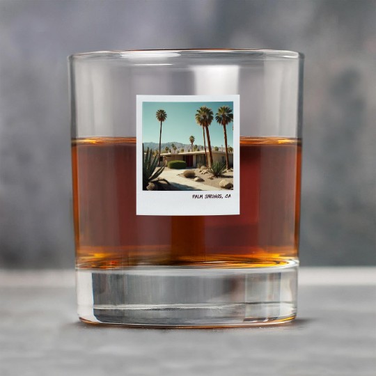 Mono Enterprises "Travels" Palm Springs #1 Rock Glasses
