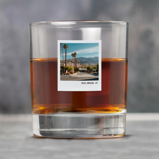 Mono Enterprises "Travels" Palm Springs #3 Rock Glasses