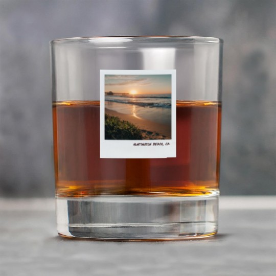 Mono Enterprises "Travels" Huntington Beach Rock Glasses