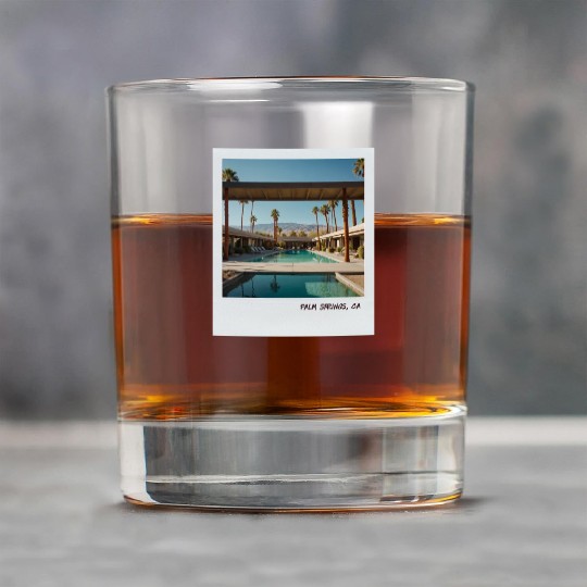 Mono Enterprises "Travels" Palm Springs #4 Rock Glasses