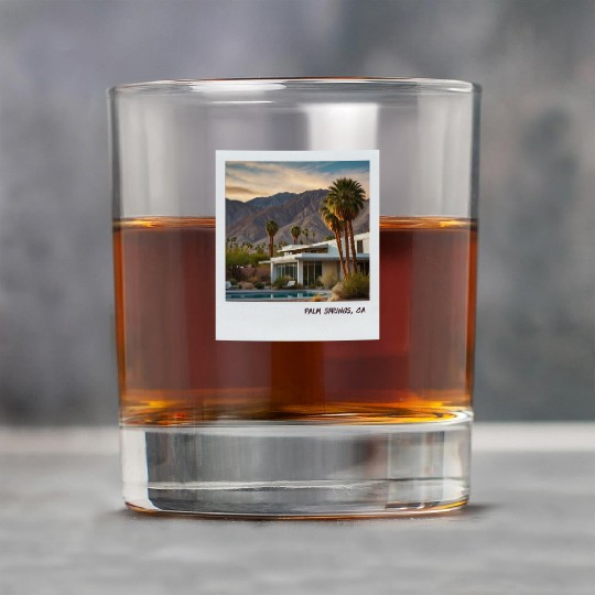 Mono Enterprises "Travels" Palm Springs #5 Rock Glasses