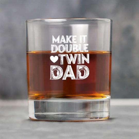 Dad of Twins Rock Glasses Funny Twin Dad Father's Day