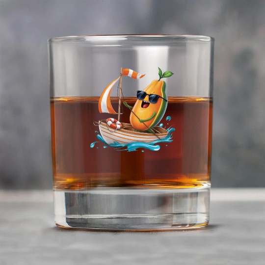 Fruit Boating Papaya Rock Glasses