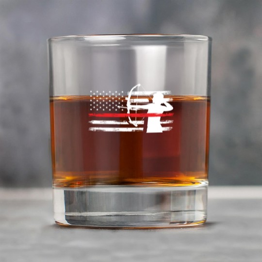 America USA Flag Archery Rock Glasses