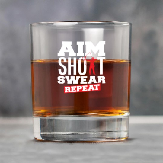 Bow Aiming Swear Archery Rock Glasses