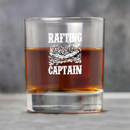 Rafting Captain Paddling Wild River White Water Rock Glasses