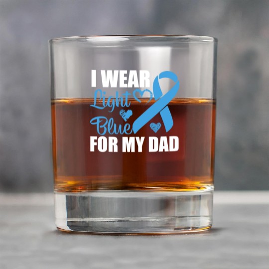 I wear Light Blue for my dad Prostate cancer Rock Glasses