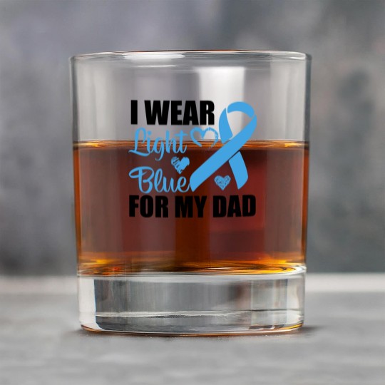 I wear Light Blue for my dad Prostate cancer Rock Glasses