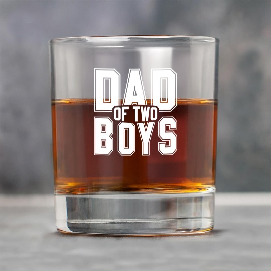 Funny Dad of 2 Boys Father's Day Rock Glasses