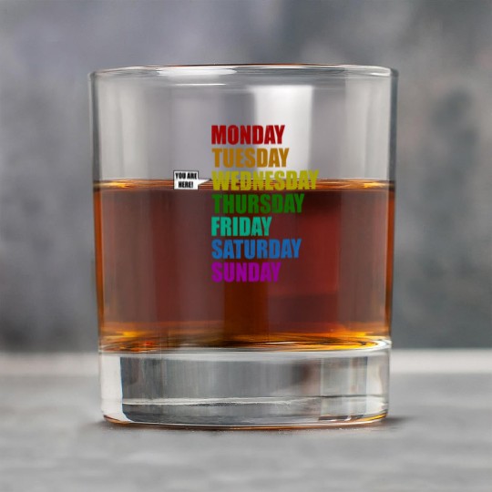 Funny You Are Here Weekly Days Humor - Wednesday Rock Glasses