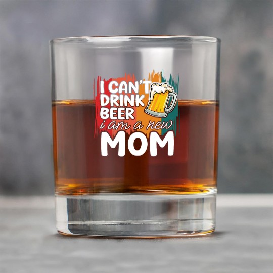 Mom summer Rock Glasses gift | new mom can't drink beer