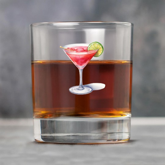 Martini Cocktail Rock Glasses