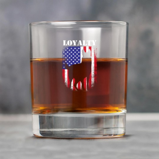 4th Of July US Flag Police Dog Loyalty K9 Dog Rock Glasses