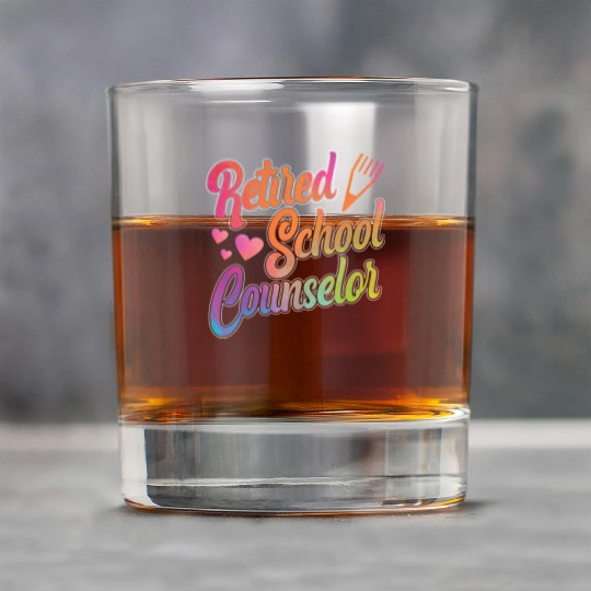 School Counselor Retired Rock Glasses