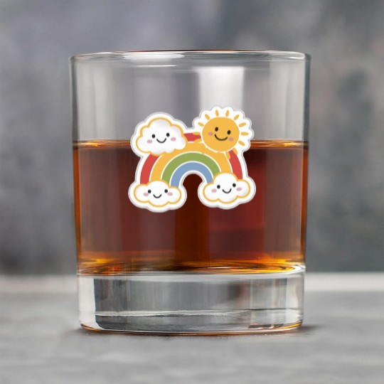 Rainbow Bright Rock Glasses