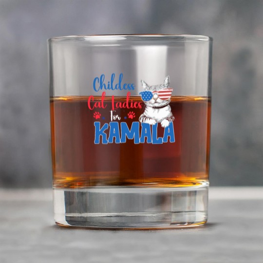 Childess Cat Ladies for Kamala Rock Glasses