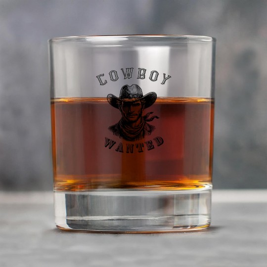 Cowboy Wanted Western Country Style Rock Glasses