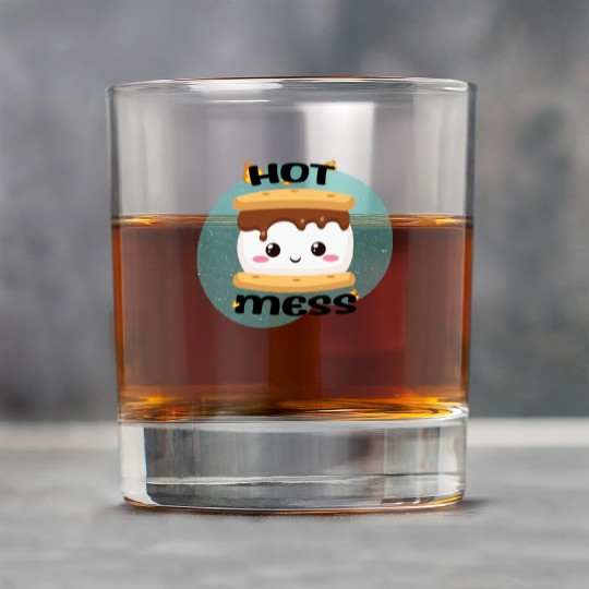 Hot Mess Kawaii S'more Meme Rock Glasses