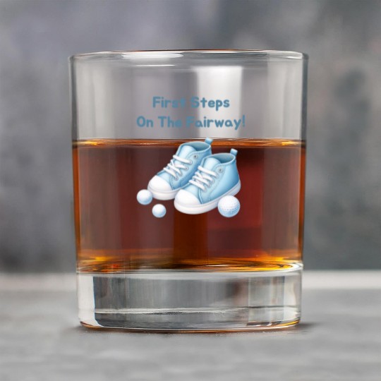 First Steps on the Fairway - Blue Kids' Golf Shoes Rock Glasses